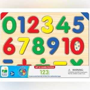 The Learning Journey Lift & Learn 123 Number Puzzle For Counting and Early Math
